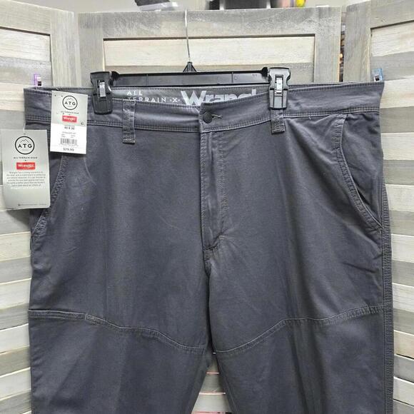 Anthracite ATG All Terrain Gear Canvas Slim Straight Fit | Wrangler | 40X30 - Picture 3 of 15